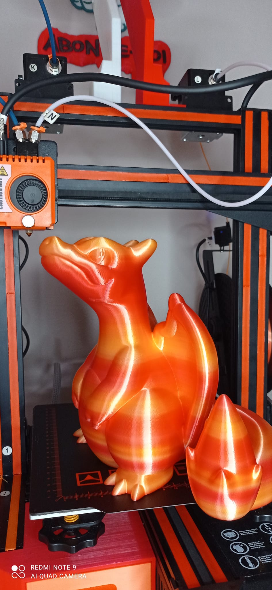 PLA Silk Premium MULTICOULEUR FEU Wanhao - 1.75mm, 1 Kg