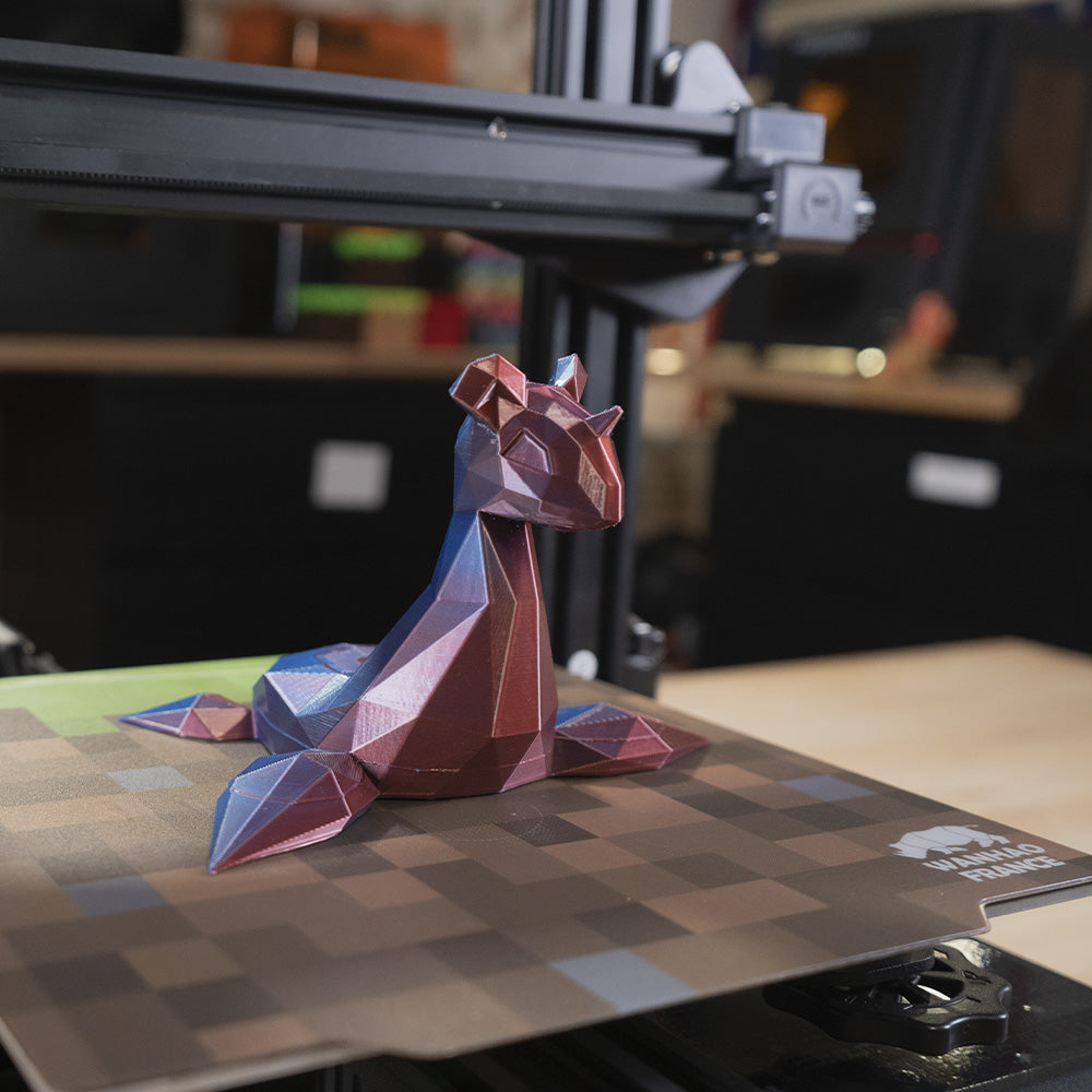 PLA Silk MAGIC Bleu/Rouge Premium Wanhao - 1.75mm, 1 Kg