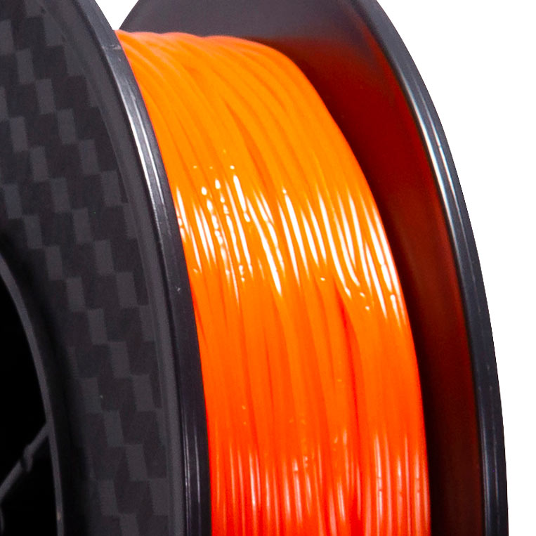 TPU flexible Orange 95A Premium Wanhao - 1.75mm, 0.5 Kg
