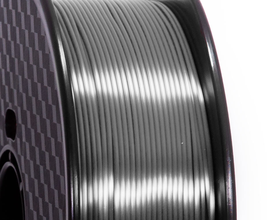 PLA Silk Gris Argent Premium Wanhao - 1.75mm, 1 Kg