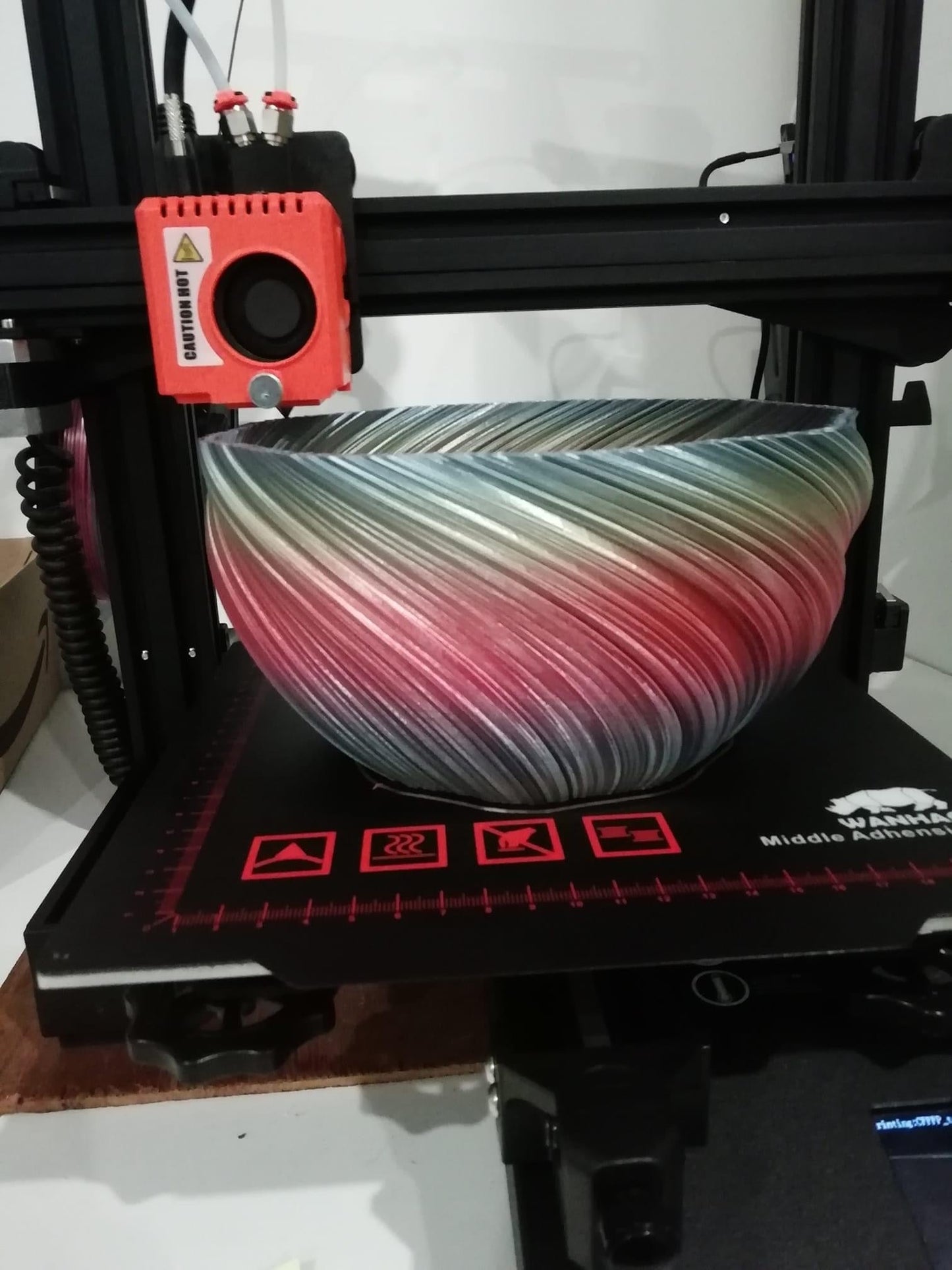 PLA Silk Premium MULTICOULEUR arc-en-ciel Wanhao - 1.75mm, 1 Kg
