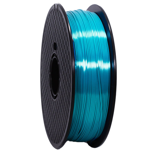 PLA Silk Bleu Paon Premium Wanhao - 1.75mm, 1Kg